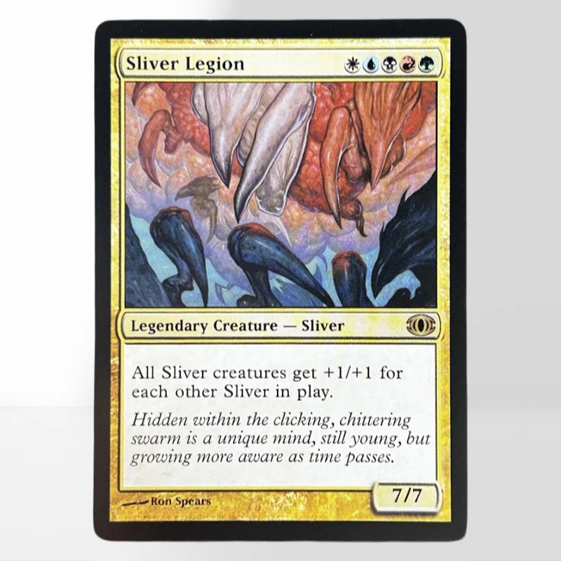 Фото REGULAR 18-1-S-T TCG магическая прокси-карта Silence Sliver Legion Snuff Out Spell Snare Stifle Static Orb German Black Core Cardstock №4