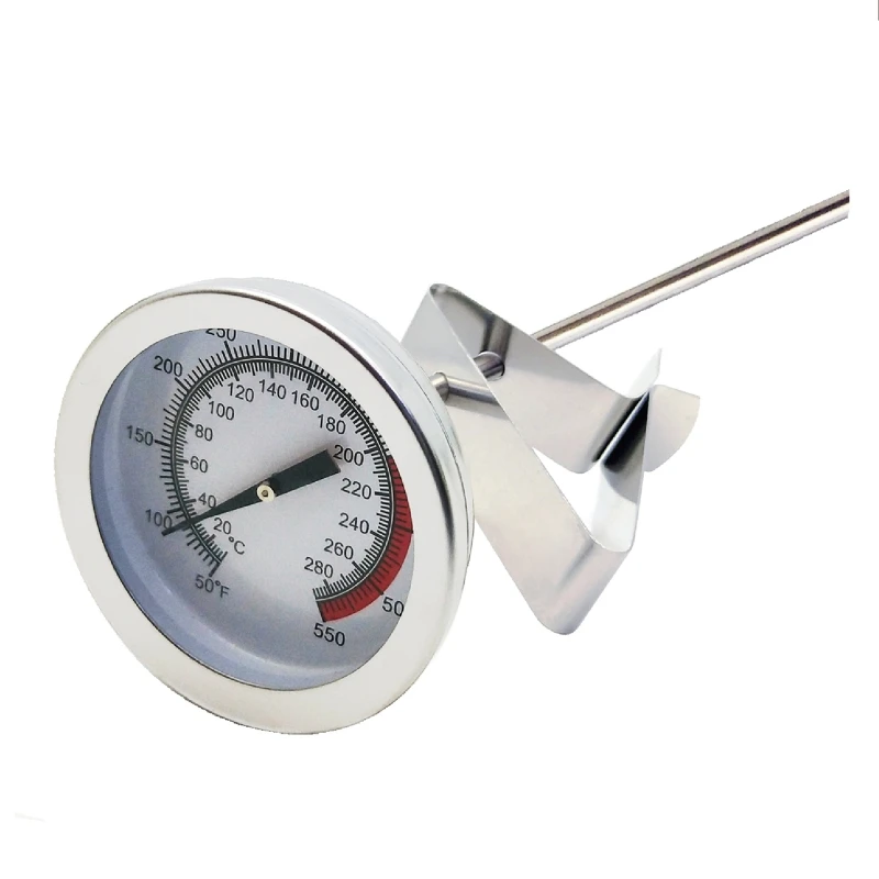 

New Deep Frying Oil Fryer Fries Fried Chicken Wings BBQ Grill Thermometer 40cm Stainless Steel Long Probe Instant Read Dial