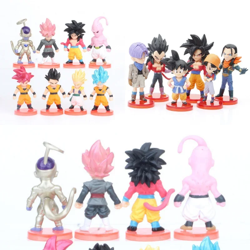 

Dragon Ball Son Goku Model Bulma Torankusu Zamasu Chichi Doll Car Desktop Hand Operated Anime Peripheral Ornaments Holiday Gift