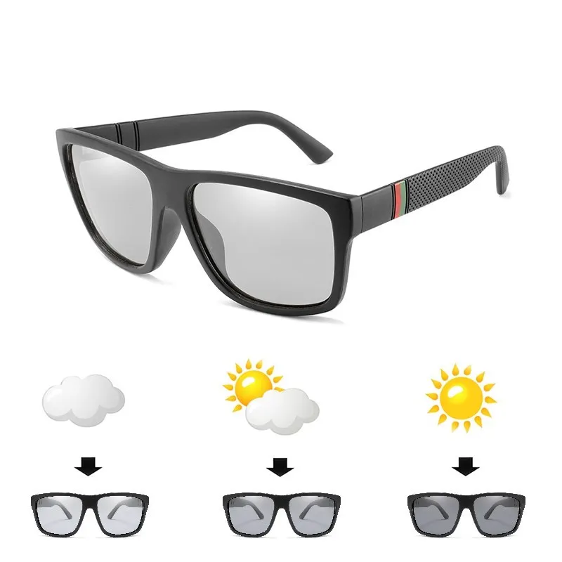 

Photochromic Polaroid Sunglasses Men Polarized Glasses Male Change Color Sun Glasses for Men Sports Driving UV400