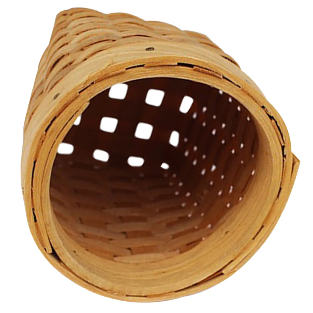 

Wooden Pen Holder Cups Desk Boho Hamper Unique Makeup Brush Holders Organizer Storage Child Mini