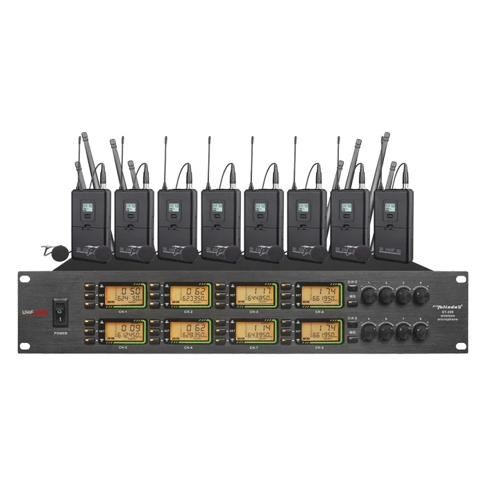 ST-209 UHF 8-канальный беспроводной микрофон для конференц-связи ручной