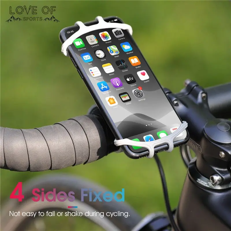 

5 Colors Bicycle Mobile Phone Mount Anti-slip Motocycle Handlebar Smart Phone Holder For All Smartphones Bicycle Accessories