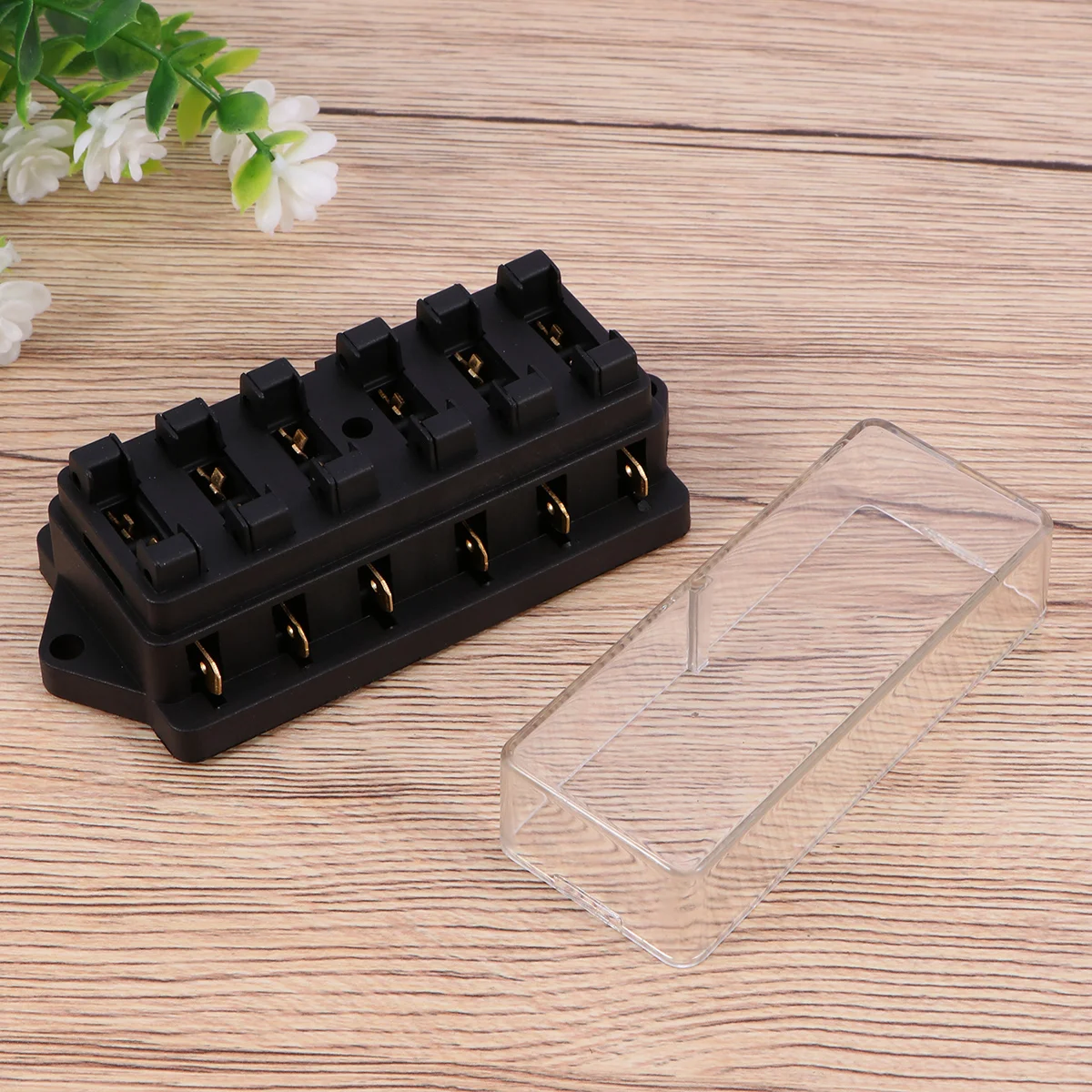 

Fuse Block Boat Holder Box 6 Way Terminal Automotive Marine Bladenegative Bus