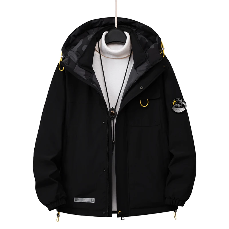 2022 new winter down jacket men's work clothes thickened warm keeping fashion brand white duck down 90 down coat