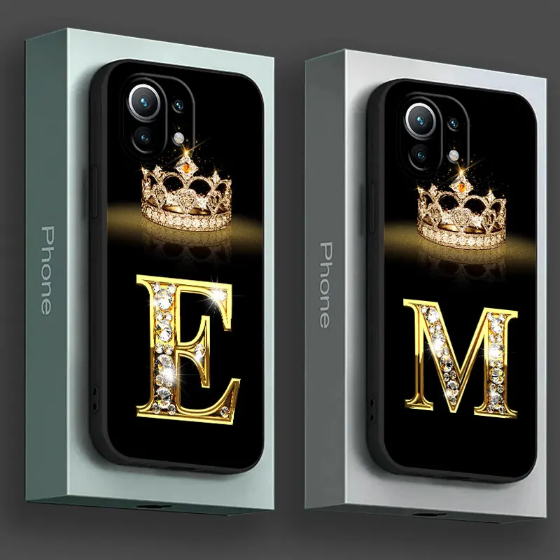 Фото Чехол с буквами E M J F K L H I для Xiaomi 17T PRO Poco X6 X7 X8 M6 M7 M8 F6 F7 Pro Max 13T 14T 15T 17TPro 15 F8 Ultra №2