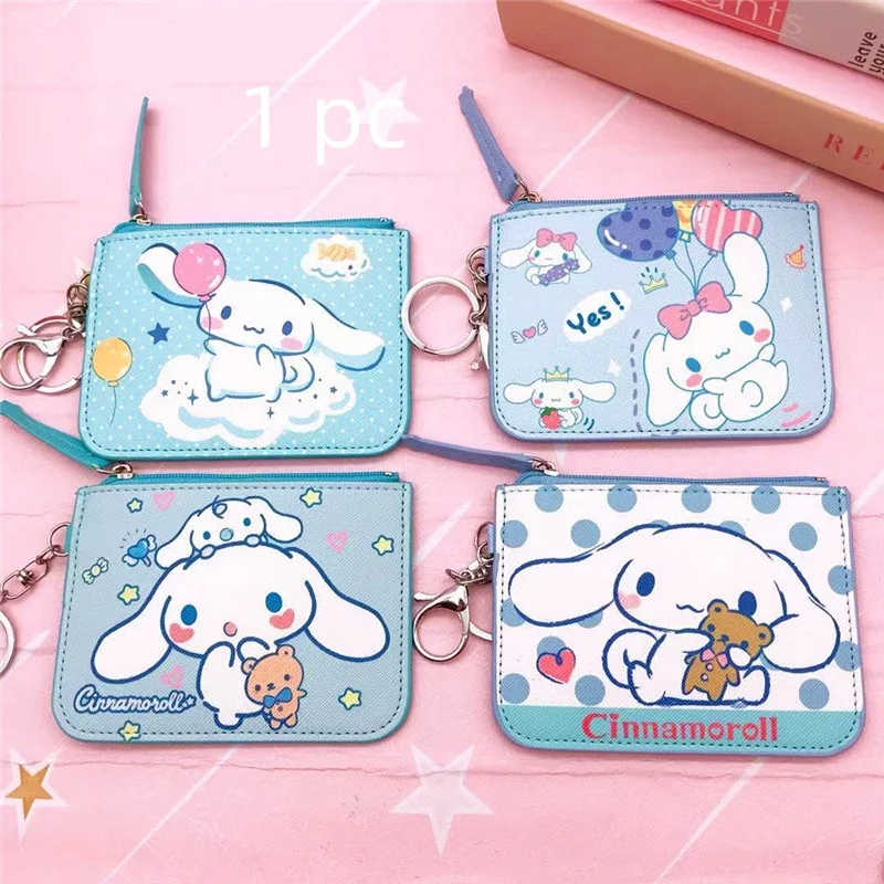 Оригинальный кошелек Sanrio с аниме Hello Kitty женская сумка Kulomi Melody Cinnamoroll Мультяшные