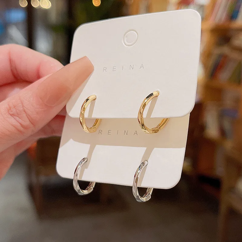 

Korean Luxury Reduced Prime Circle Earrings for Women Jewelry Designer Retro Cute Gothic Ear Cuff Piercing Y2k Free Shipping