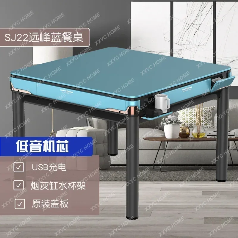 Электрическая машина для маджонга Автоматический обеденный стол Стол двойного