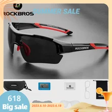 ROCKBROS Polarized Cycling Glasses Men Sports Sunglasses Road MTB Mountain Bike Bicycle Riding Protection Goggles Eyewear 5 Lens