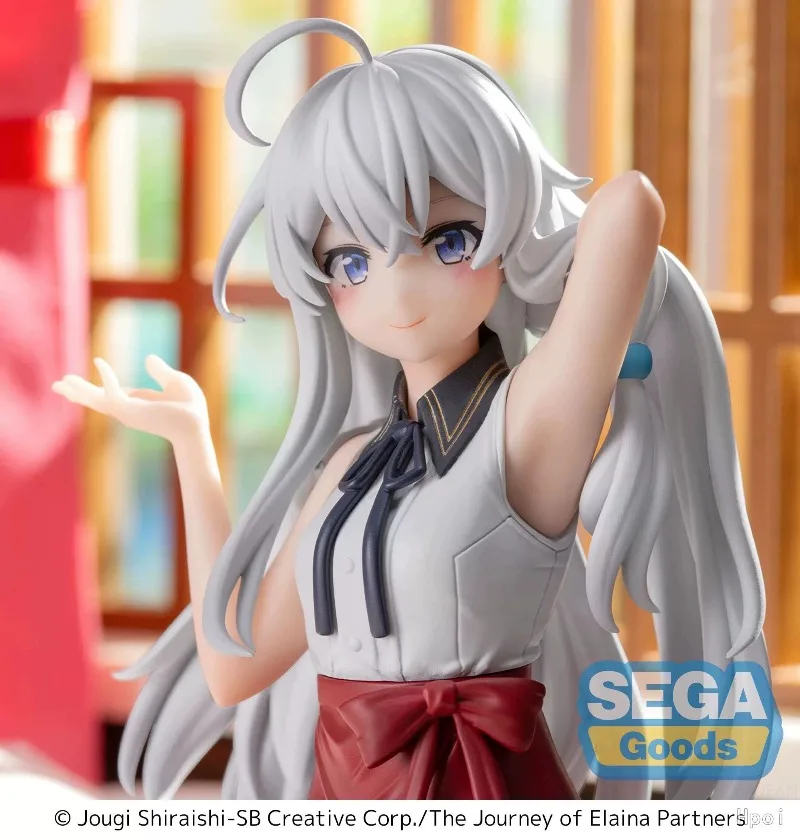 Фото Оригинальная коллекционная фигурка SEGA Majo No Tabitabi Elaina Yumemirize из ПВХ, аниме-модель, игрушка, подарок №5