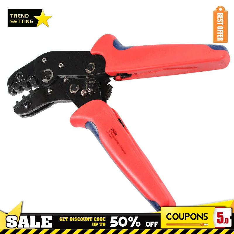 

Realmote 7 Inch Mini Crimping Pliers JST XH2.54 DuPont Terminal Connector Crimper Set Professional Electrical Equipment