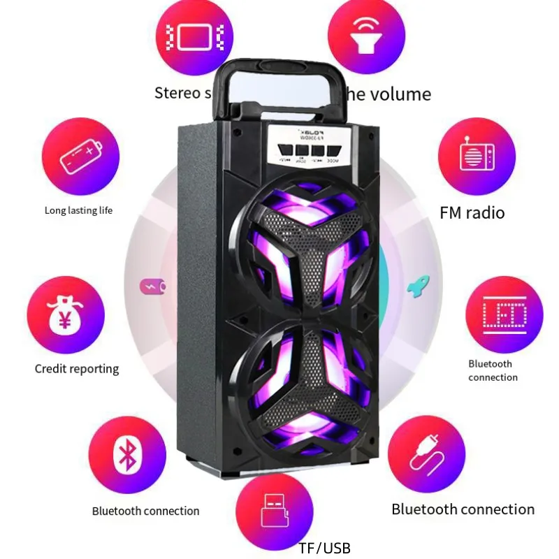 Портативная беспроводная Bluetooth-Колонка для караоке 10 Вт
