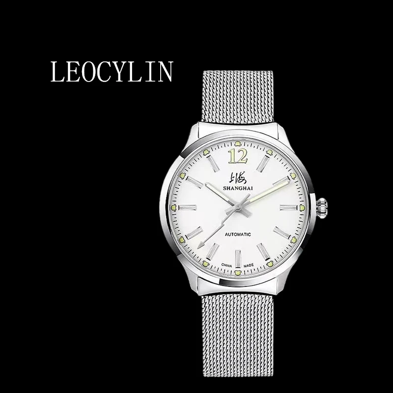 

LEOCYLIN Shanghai Brand Automatic Mechanical watch business sapphire Waterproof luminous 41mm fashion for men Wristwatches