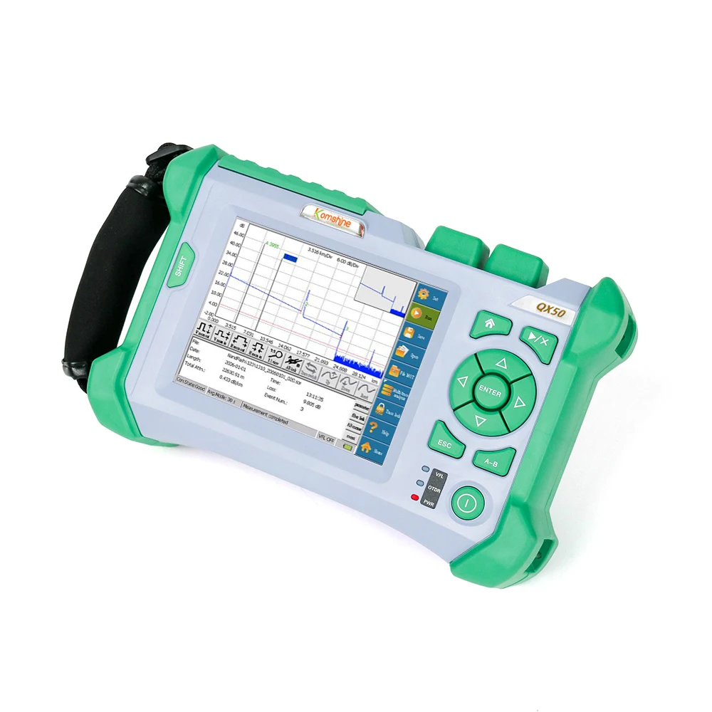 Komshine QX50-MS одномодовый и многомодовый 850/1300/1310 нм SM &amp MM OTDR тест 120 км может пройти