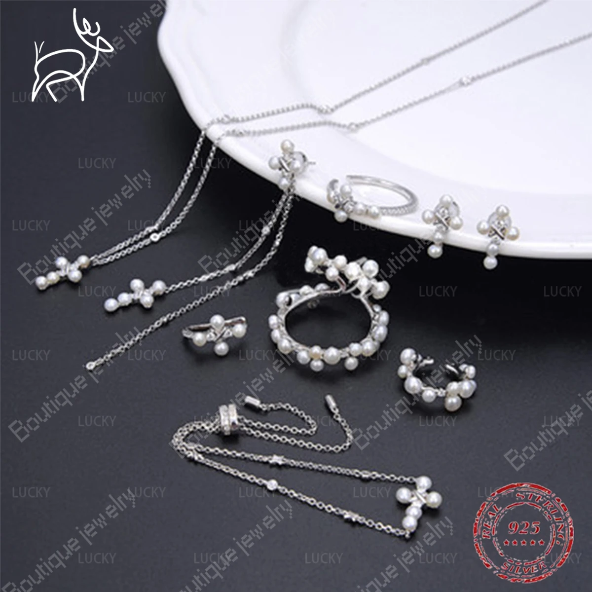 

Silver Necklace Sterling S925 with Double Cross Closure Adjustable and Long, Luxury Luxury Luxury Luxury Luxury Luxury Jewellery