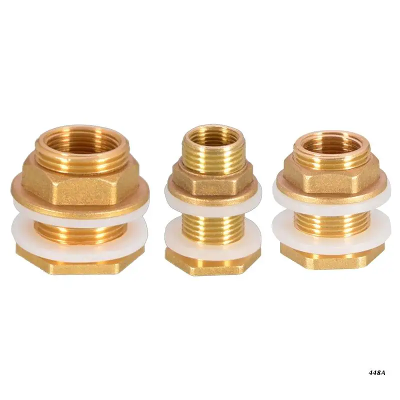 

1/2" 3/4" 1'' Thread Garden Hose Adapter Copper Swivel Fitting Nut Water Tank Connector Fish Tank Adapter No Leakage