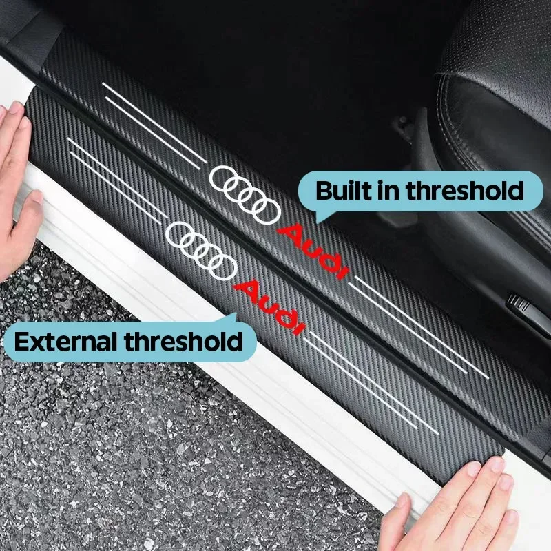 Наклейки-протекторы на пороги для Audi A1 A2 A3 A4 A5 A6 A7 A8 Q1 Q2 Q3 Q4 Q5 Q6 Q7 Q8 TT RS3 S5 B8 Quattro C6 B9 B6 (2026) (art.: 3920d4e8c855c) - 3920d4e8c855c