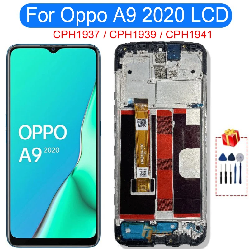 

ЖК-дисплей 6,5 дюйма для Oppo A9 2020, детали для замены для Oppo cphc2, CPH1939, cph1944, ЖК-дисплей