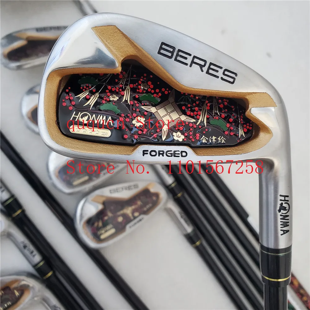 

2022Mens Golf Clubs HONMA S-08 Golf Irons Set 4-11 A S 10 Pcs 4Star BERES Clubs Irons R /SR /S Flex Graphite Shaft and Headcover