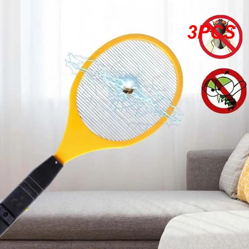 

3PCS Electric Mosquito Swatter Cordless Mosquito Killer Summer Fly Swatter Trap Bug Insect Fly Racket Insects Repellent