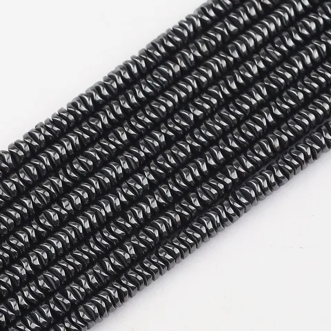 Черные гематитовые бусины RBFHYER 4/6 мм