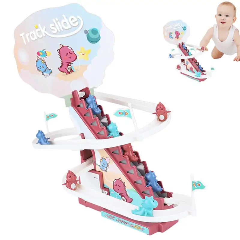 

Christmas Animal Climbing Toys Christmas Animal Climb Stairs And Roller Coaster Toys Christmas Roller Coaster Toy Slide Playset