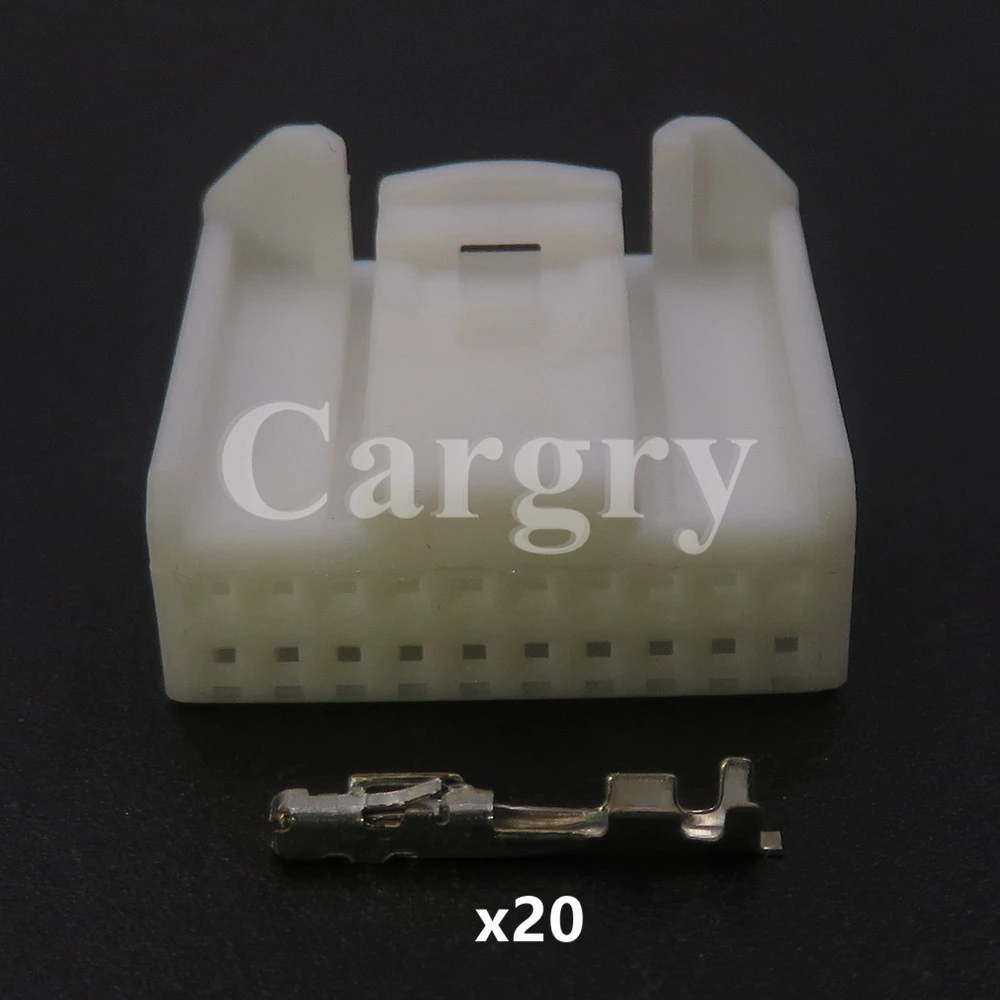 Автомобильный аудиоразъем с низким током, 1 комплект, 20P 1473750-1 1473807-1, для автомобильного CD-плеера Toyota, жгут проводов, гнездо