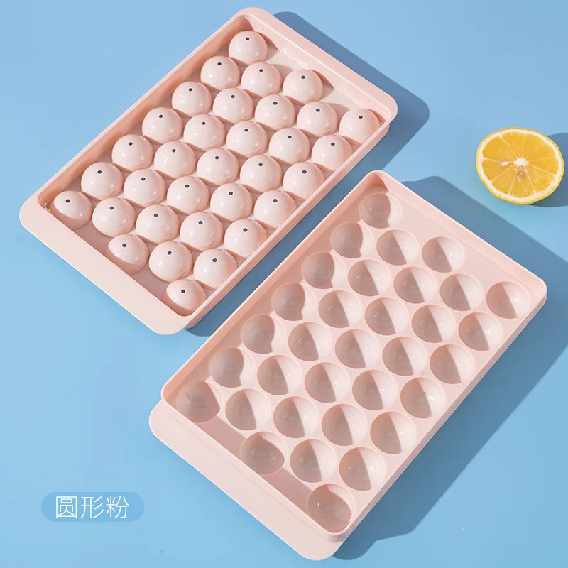 33 Grid Ice Cube Maker PP Ice Mold Homemade Party Use Round Ball Ice Tray Kitchen DIY Ice Cream Moulds