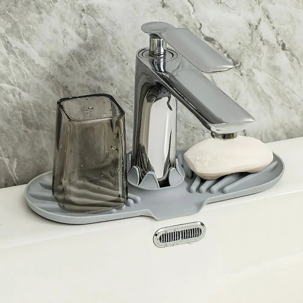 Брызговик для кухонного крана силиконовый лоток смесителя раковины дренажная