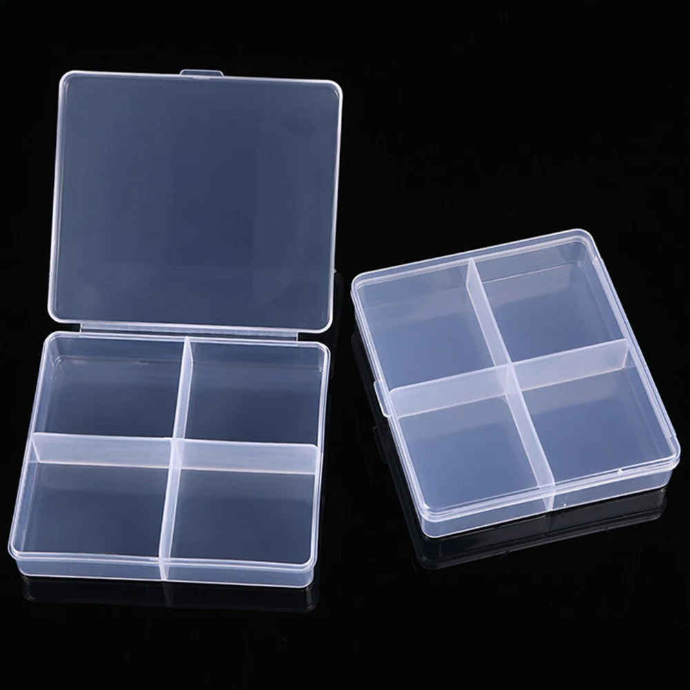 

Transparent Jewelry Box Organizer Plastic Storage Case Adjustable Container For Beads Earring Box Jewelry Organizer Display Box