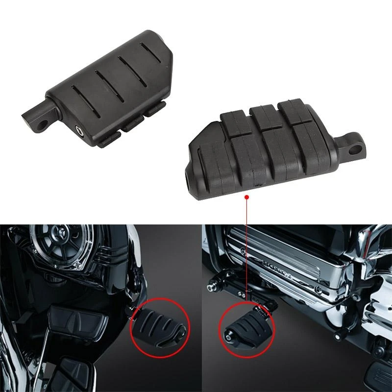 

1Pair Motorcycle Black Footrests Motorbike Foot Pegs (left & right)