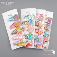 korean fashion cartoon quicksand childrens hair cliphair clips for girls kawaii accessoriescute rabbit pig bb clip tiara