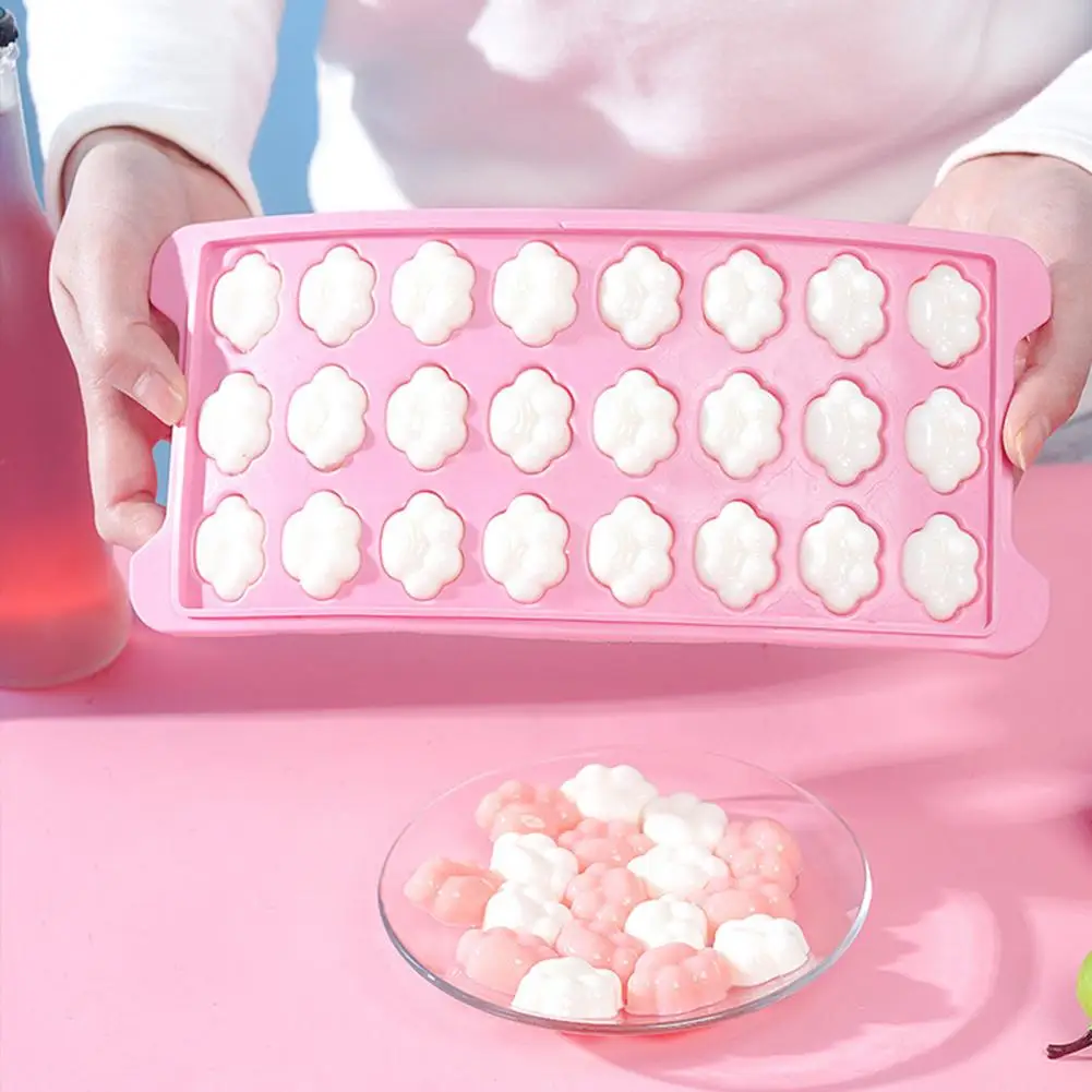 Форма для льда 36 ячеек Штабелируемая Мягкая силиконовая форма с рисунком