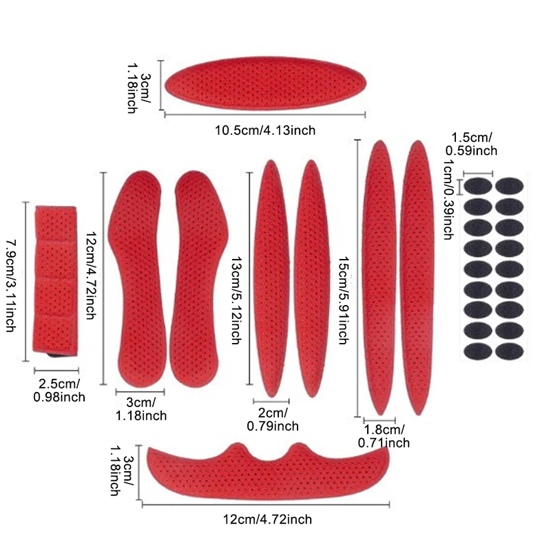 Универсальная подкладка для велосипедного/мотоциклетного шлема губчатая