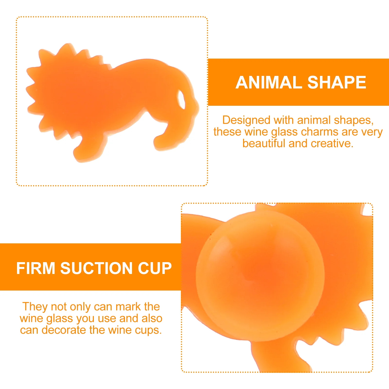 12 шт. маркеры для напитков с моделированием животных стеклянный идентификатор