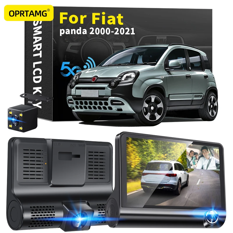 

Видеорегистратор OPRTAMG 540C 6, Автомобильный видеорегистратор с 3 камерами, объектив 4,0 дюйма 1080P, видеорегистратор для Fiat panda 1994 1995 1996-2017 2018 2019 2020 ...