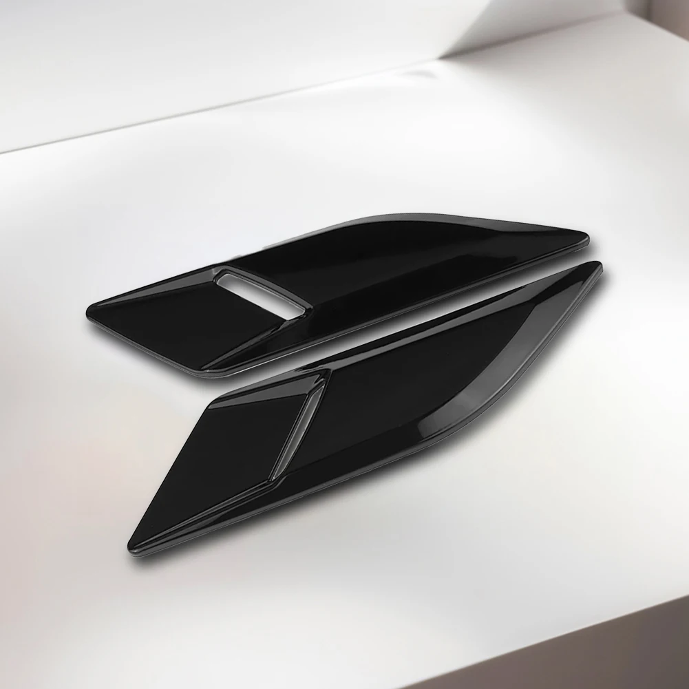 1 пара автомобильных накладок вентиляционного отверстия глянцевая черная