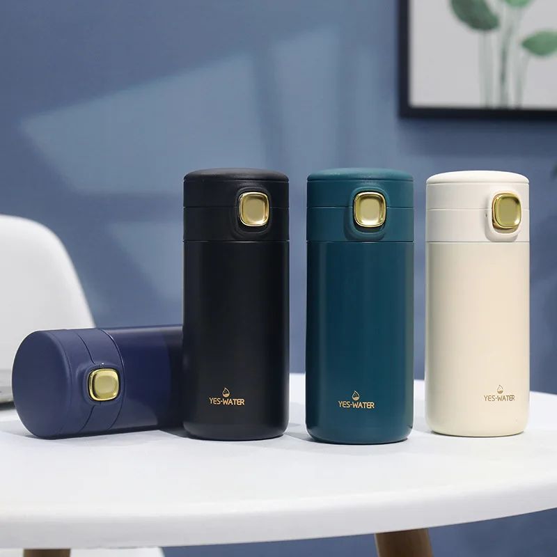 

Креативная кружка для воды из нержавеющей стали 304, кружка для воды с отскоком, Термокружка с изоляцией гороха для пары, кружка для питьевой ...