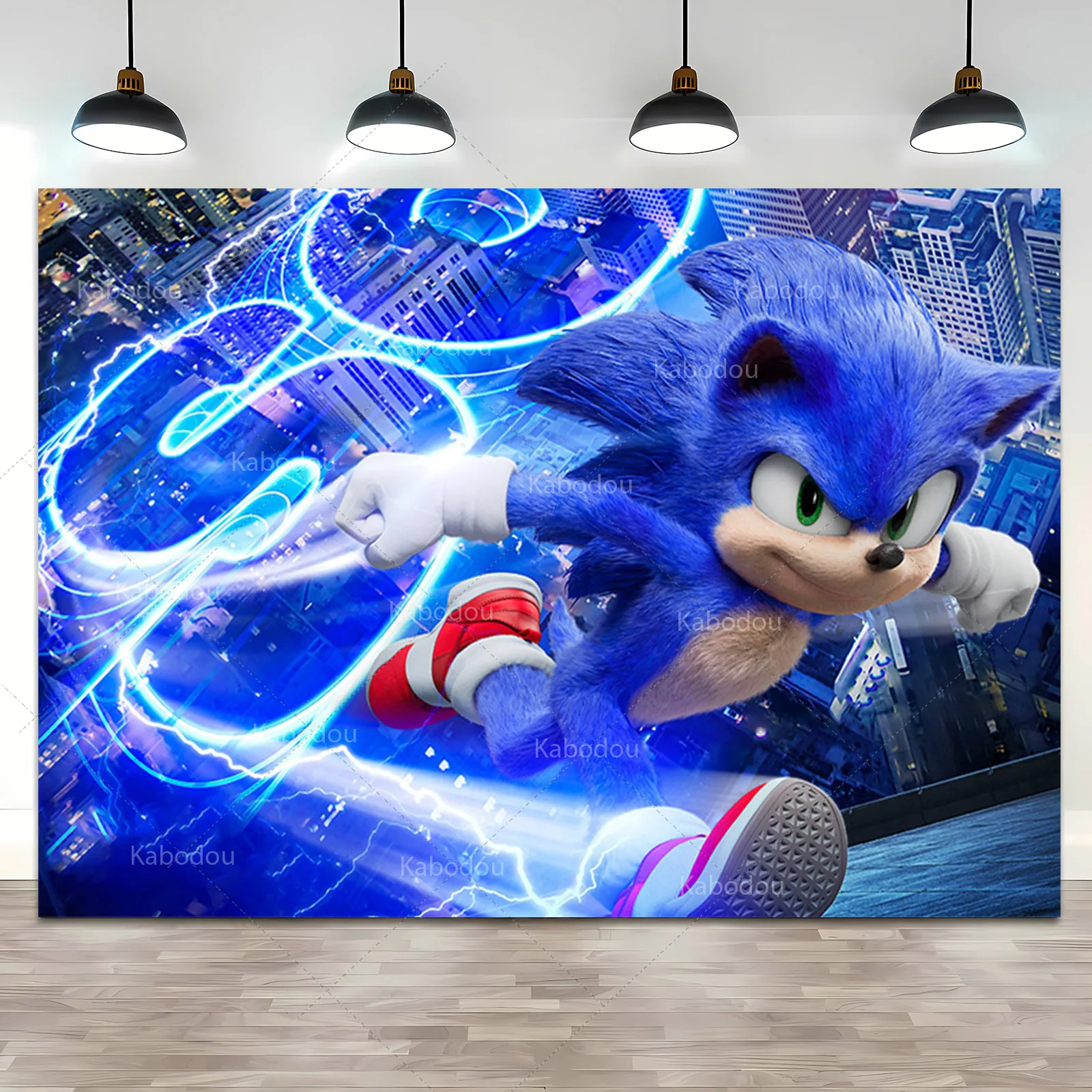 Звуковой Фотофон для декора мальчика ребенка 1-й бегущий мультяшный герой