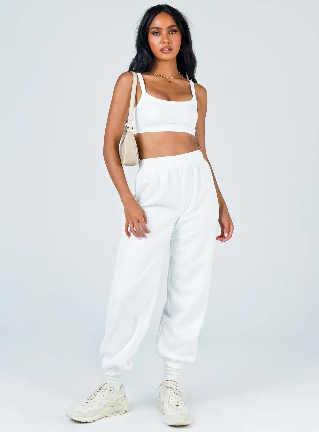 

Women Solid Color Ribbed Warm Jogger Pants Casual Solid High Waist Trousers Harajuku Loose Sweatpants 2022 Autumn Winter