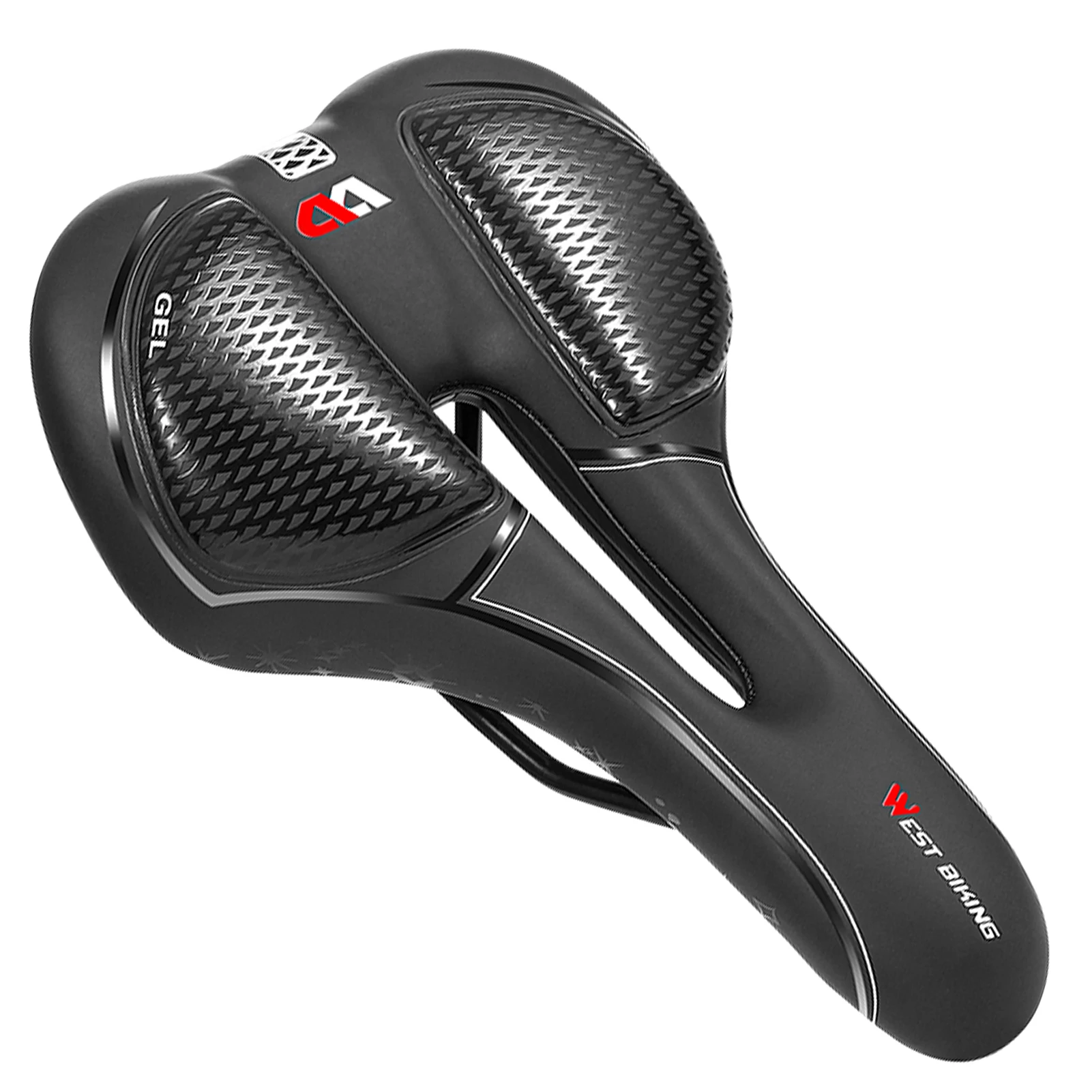 Bike Seat Padded Bicycle Saddle Cushion for Men Women MTB Mo