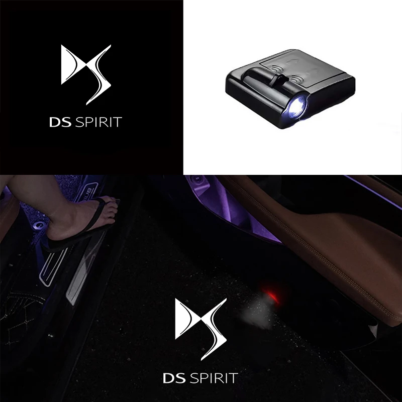 

For Citroen DS DS3 DS7 DS5 DS4 DS6 DS5 Car Accessories Led Car Door Light Logo Laser Lamp Welcome Light Ghost Accessories