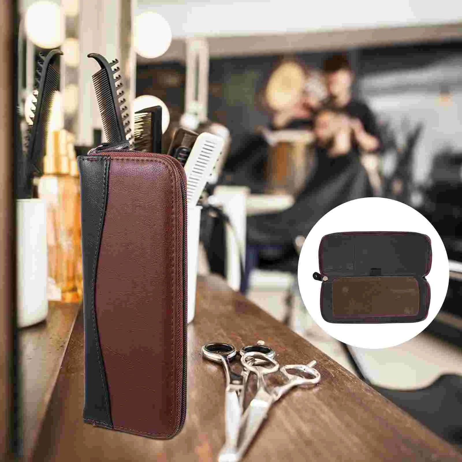

Scissor Pouch Case Holster Holder Hairdressers Scissors Hair Hairdressing Groomers Belt Salon Cases Hairstylists Barber Shear