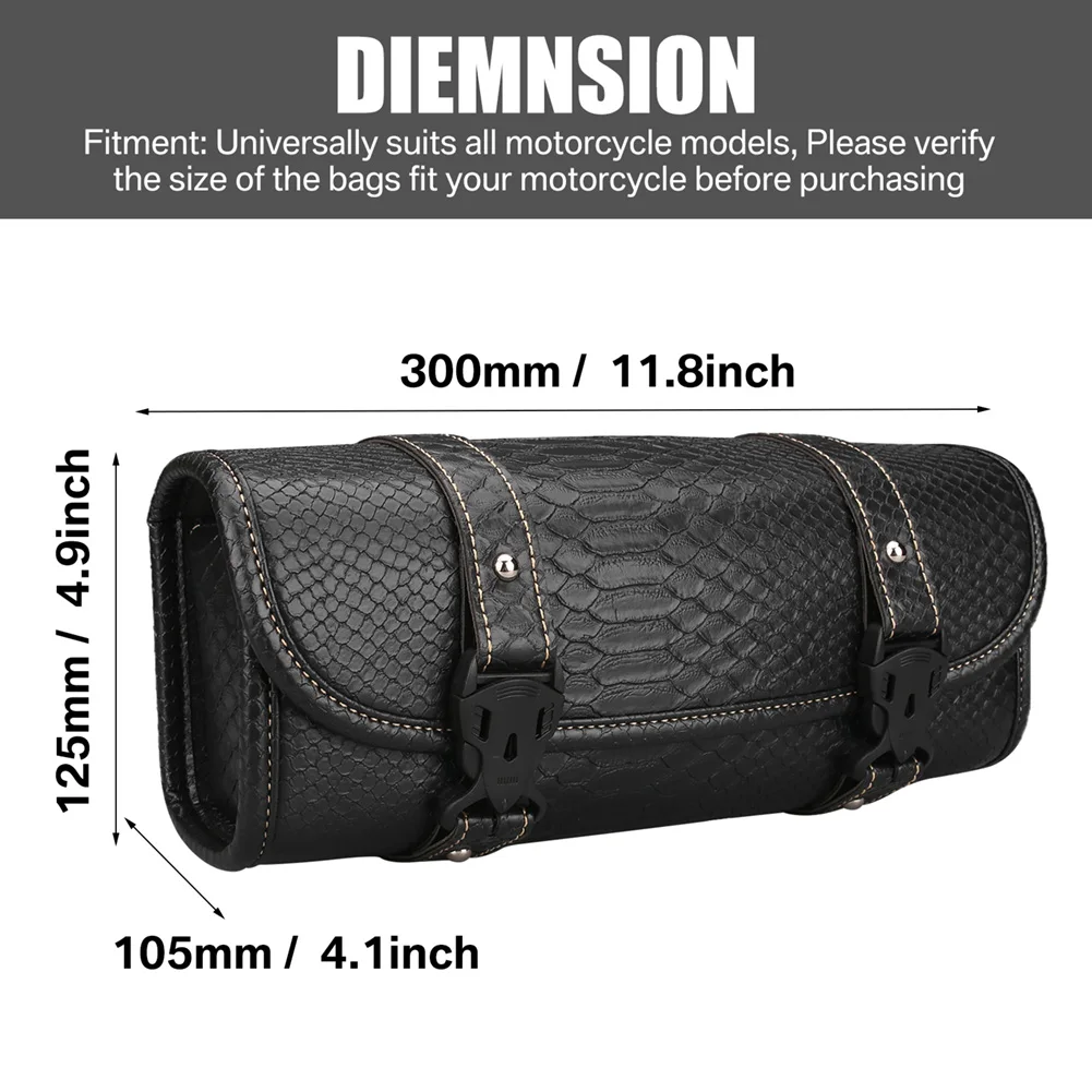 

Мотоциклетная передняя вилка, сумка для инструментов, искусственная кожа, универсальная сумка на руль, водонепроницаемая, под...