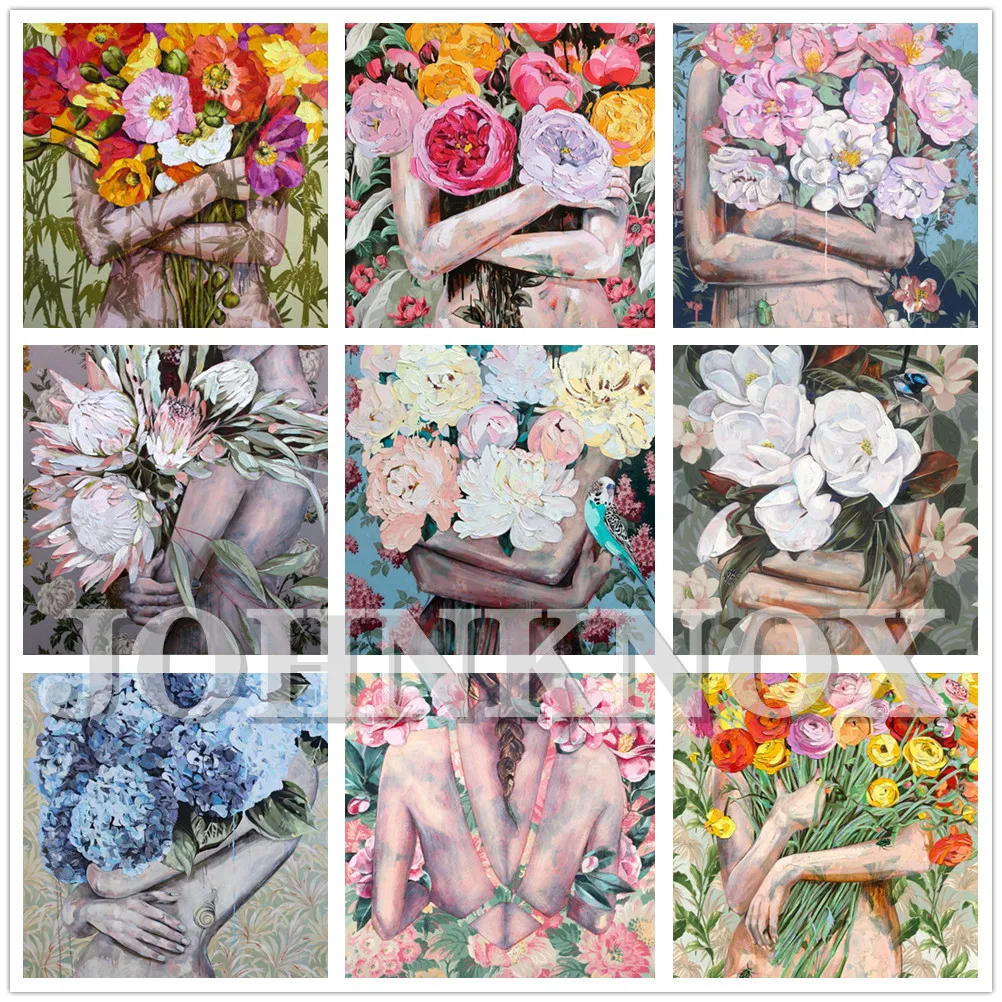 

Full Drill Diamond Painting Beautiful Beauty Lady Girl Flower 5D Diy Diamond Embroidery Cross Stitch Mosaic Art Decor Gifts