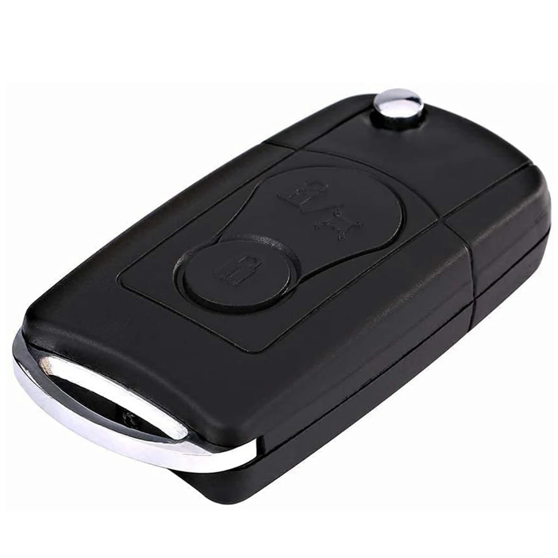 

Для Ssangyong Actyon Kyron Rexton откидной дистанционный Автомобильный ключ оболочка чехол 2 кнопки автомобильные аксессуары, черный