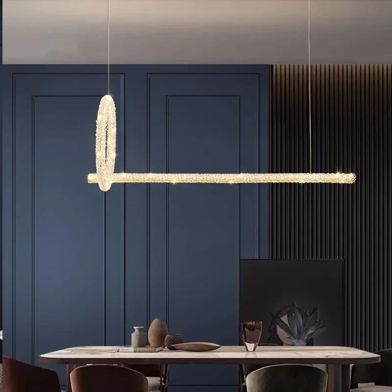 Роскошная люстра в спальню с кристаллами K9 современный подвесной светильник