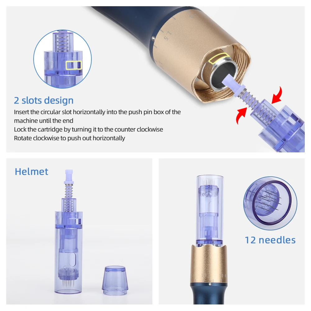 Профессиональная электрическая ручка Dermapen 12 контактов Дерма-ручка H3 устройство