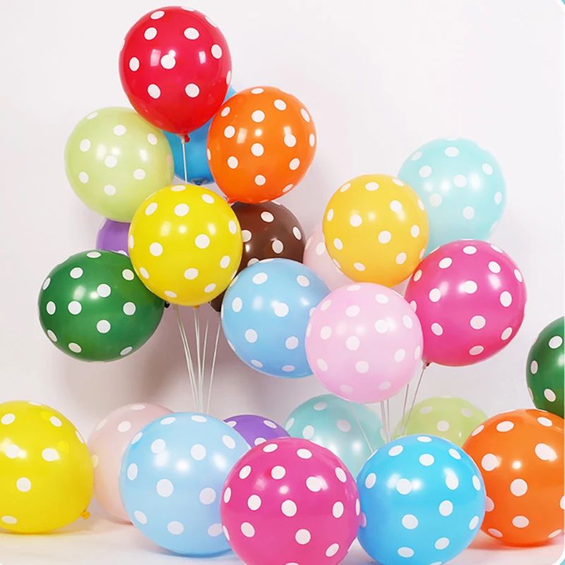 

5/10/20pcs 12inch Colorful Polka dot Latex Balloons Birthday Party Decorations Wedding Decor Helium Globos Baby Shower Ballon